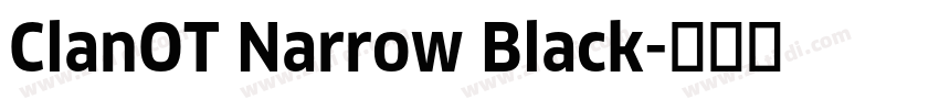 ClanOT Narrow Black字体转换